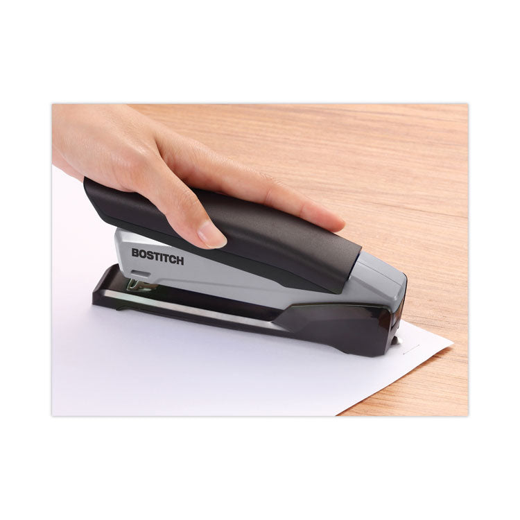 EcoStapler Spring-Powered Desktop Stapler, 20-Sheet Capacity, Gray/Black