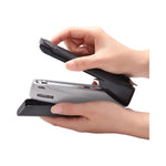 EcoStapler Spring-Powered Desktop Stapler, 20-Sheet Capacity, Gray/Black