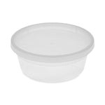 Newspring DELItainer Microwavable Container, 8 oz, 1.13 x 2.8 x 1.33, Clear, Plastic, 240/Carton
