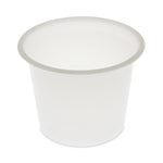 Plastic Portion Cup, 1 oz, Translucent, 200/Sleeve, 25 Sleeves/Carton