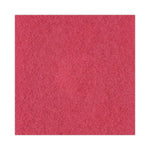 Buffing Floor Pads, 21" Diameter, Red, 5/carton