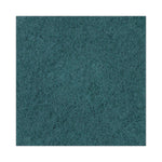 Heavy-Duty Scrubbing Floor Pads, 19" Diameter, Green, 5/carton