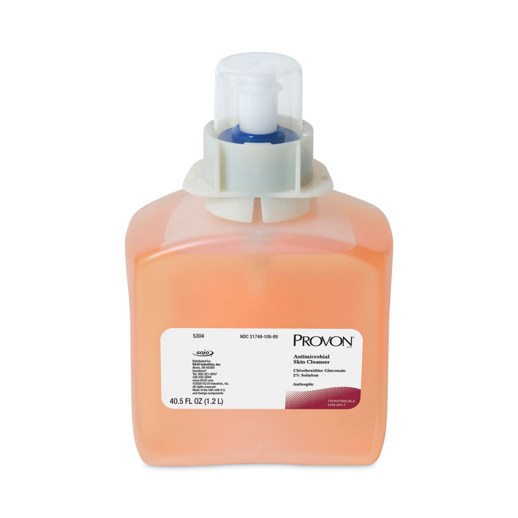 Antimicrobial Skin Cleanser Refill, For FMX-12 Dispenser, Unscented, 1,200 mL, 3/Carton