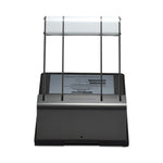 160-Sheet Antimicrobial Protected Xtreme Duty Adjustable Two- To Three-Hole Punch, 9/32" Holes, Black/silver