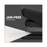 LX840 EasyPress Half Strip Stapler with Antimicrobial Protection, 25-Sheet Capacity, Black