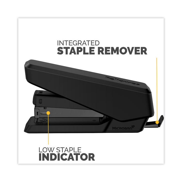 LX850 EasyPress Full Strip Stapler with Antimicrobial Protection, 25-Sheet Capacity, Black