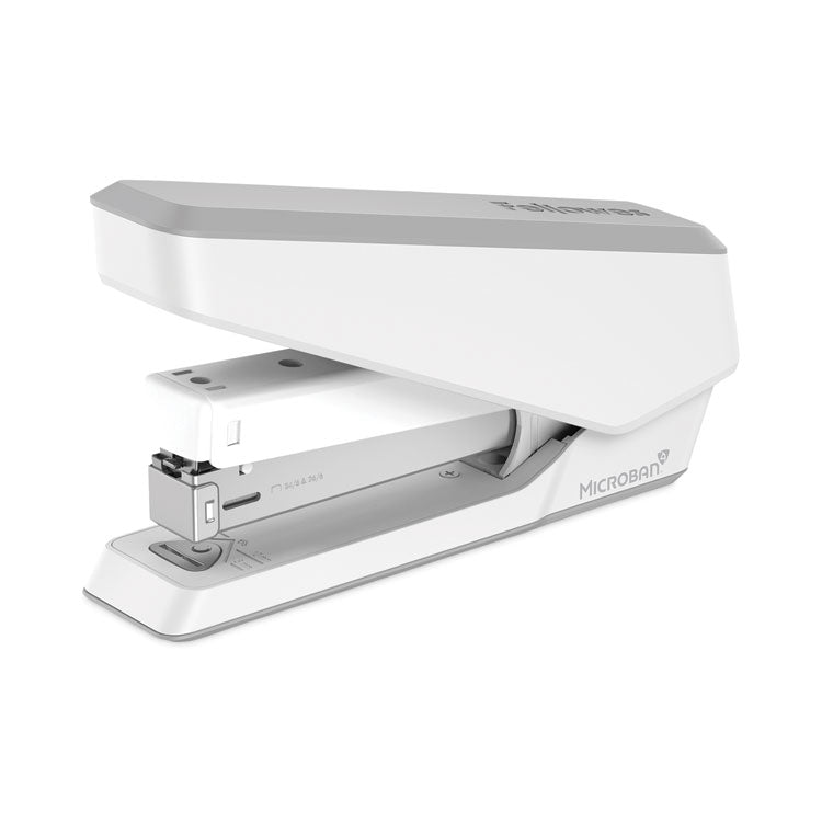LX850 EasyPress Full Strip Stapler with Antimicrobial Protection, 25-Sheet Capacity, White