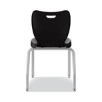 SmartLink Four-Leg Chair, 19.5" x 19.63" x 31", Onyx Seat, Onyx Base, 4/Carton