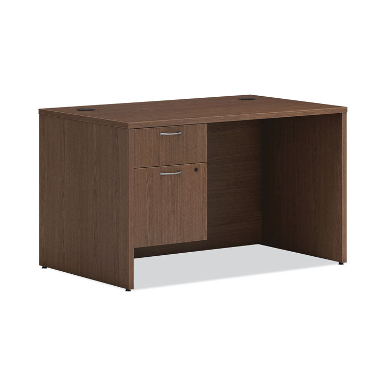 Mod Support Pedestal, Left or Right, 2-Drawers: Box/File, Legal/Letter, Sepia Walnut, 15" x 20" x 20"