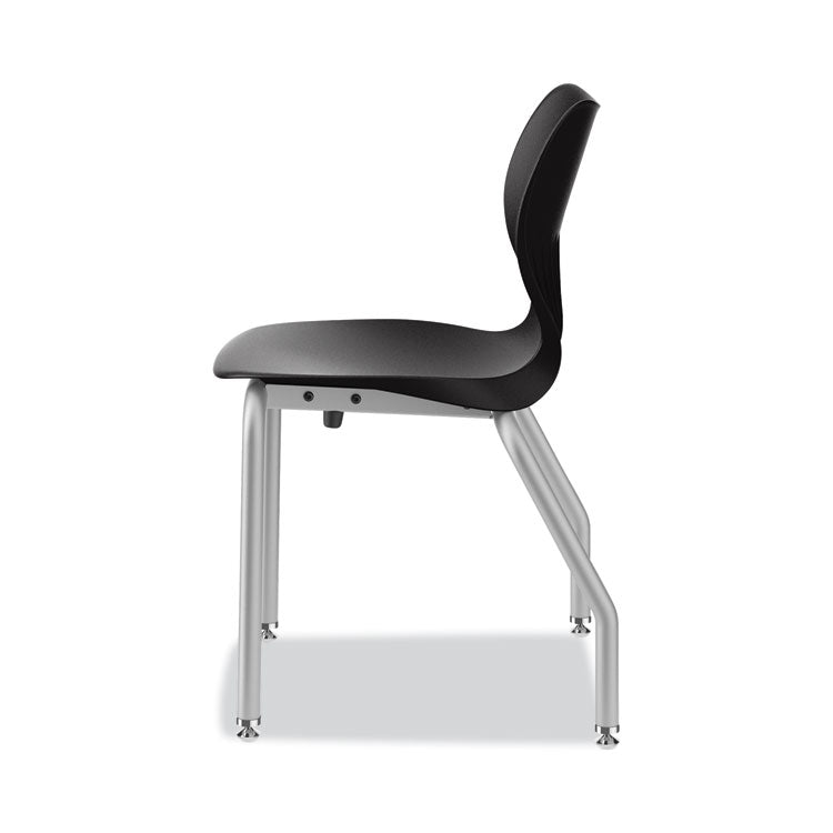SmartLink Four-Leg Chair, 19.5" x 19.63" x 31", Onyx Seat, Onyx Base, 4/Carton