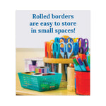 Rolled Borders, Straight Border, Back to School: Rainbow, 2.25" x 65 ft, Multicolor