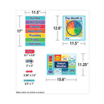 Calendar Bulletin Board Sets, 134-Piece Set, One World, 23" x 17", Multicolor