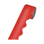 Rolled Borders, Scalloped Border, Back to School, 2.25" x 65 ft, Red