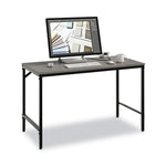 Simple Work Desk, 45.5" X 23.5" X 29.5", Gray