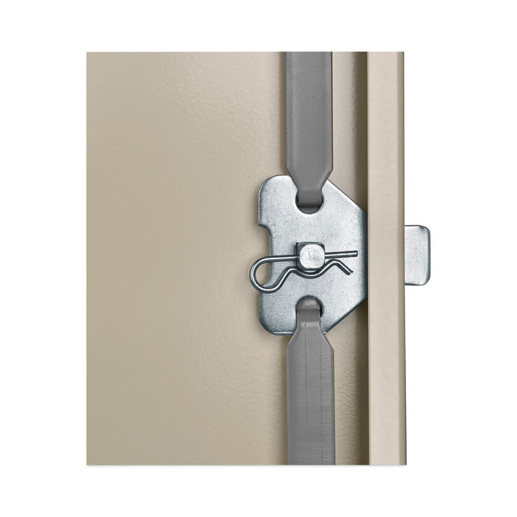 Assembled 78" High Heavy-Duty Welded Storage Cabinet, Four Adjustable Shelves, 36w X 24d, Putty