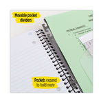 Advance Wirebound Notebook, 1-Subject, Medium/College Rule, Randomly Assorted Cover Color, (100) 11 x 8.5 Sheets