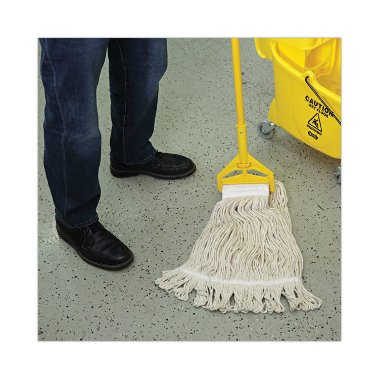 Mop Head, Pro Loop Web/tailband, Premium Saddleback Head, Ctn, 24-Oz., Wh, 12/ct