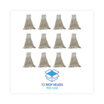 Mop Head, Pro Loop Web/tailband, Premium Saddleback Head, Ctn, 24-Oz., Wh, 12/ct