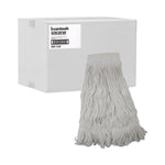 Mop Head, Pro Loop Web/tailband, Premium Saddleback Head, Ryn, 24-Oz., Wh, 12/ct