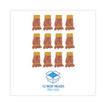 Super Loop Wet Mop Head, Cotton/synthetic Fiber, 5" Headband, Small Size, Orange, 12/carton