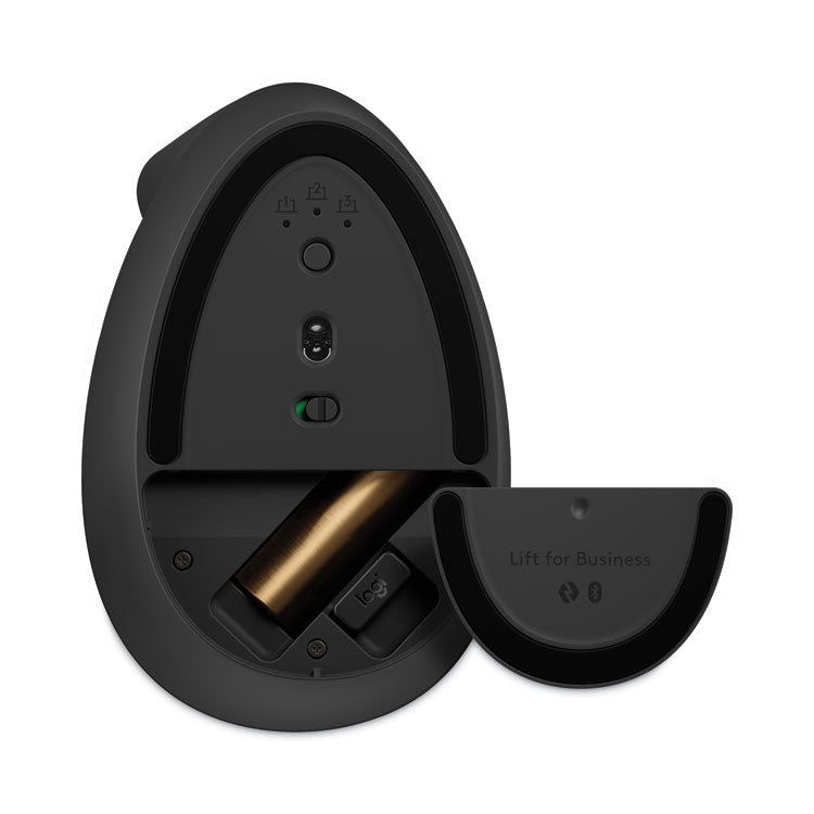 Lift Vertical Ergonomic Mouse, 2.4 GHz Frequency/32 ft Wireless Range, Left Hand Use, Graphite