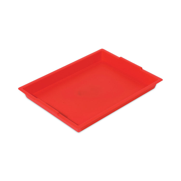 Little Artist Antimicrobial Finger Paint Tray, 16 x 1.8 x 12, Red