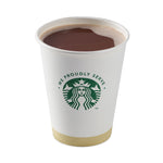 Hot Cups, 12 oz, Paper, White with Green Starbucks Logo, 1,000/Carton
