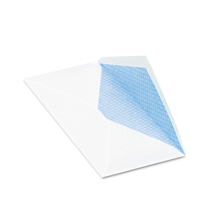 Security Tint Business Envelope, #10, Commercial Flap, Gummed Closure, 4.13 x 9.5, White, 500/Box