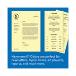 Colors Print Paper, 20 lb Bond Weight, 8.5 x 11, Canary, 500 Sheets/Ream, 10 Reams/Carton