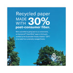 Great White 30 Recycled Print Paper, 92 Bright, 20 lb Bond Weight, 11 x 17, White, 500/Ream