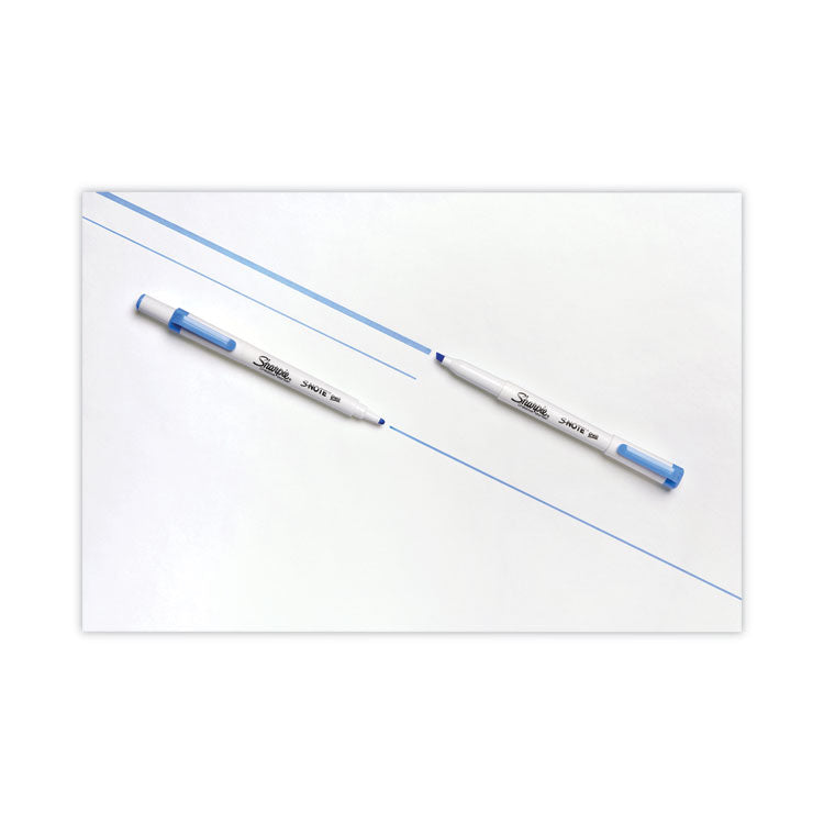 S-Note Creative Markers, Assorted Ink Colors, Bullet/Chisel Tip, White Barrel, 8/Pack