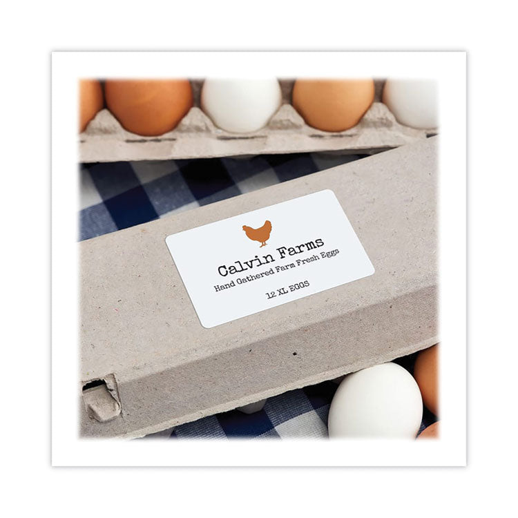 Shipping Labels with TrueBlock Technology, Laser Printers,  2.5 x 4, White, 8/Sheet, 100 Sheets/Pack