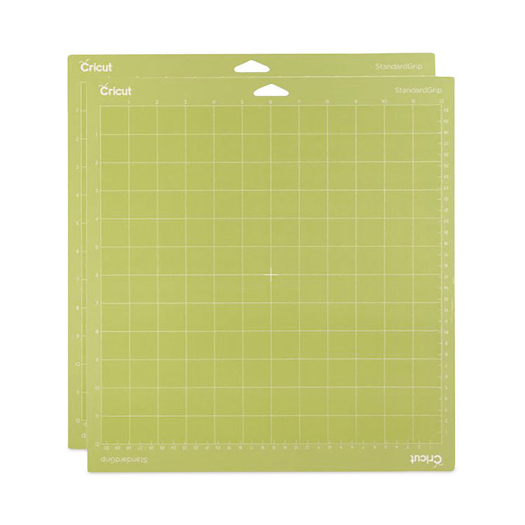 StandardGrip Machine Mat, 12 x 12, Green, 2/Pack