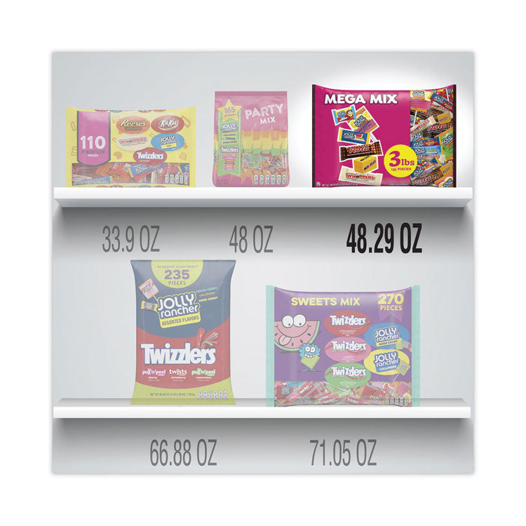 Mega Mix Chocolate and Sweets Assortment, 135 Individually Wrapped Chocolates/Candies