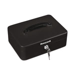 Standard Cash Box, 9.8 x 7.3 x 4.1, Steel, Black