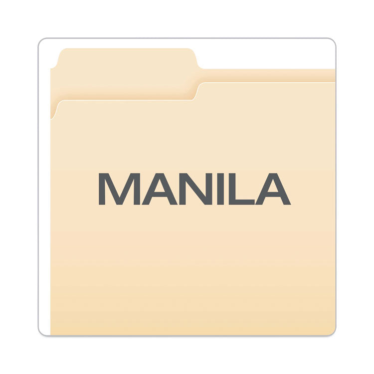 Hanging File Folder Combo Kit, Letter Size, (25) 1/5-Cut Standard Green Hanging Folders, (50) 1/3-Cut Manila File Folders