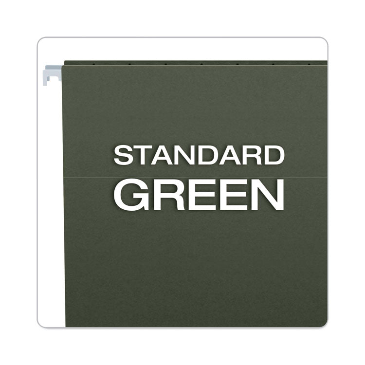 Hanging File Folder Combo Kit, Letter Size, (25) 1/5-Cut Standard Green Hanging Folders, (50) 1/3-Cut Manila File Folders