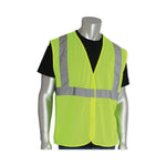 Zipper Safety Vest, 2X-Large, Hi-Viz Lime Yellow