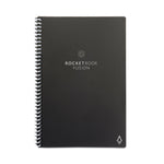 Fusion Smart Notebook, Seven Assorted Page Formats, Black Cover, (21) 8.8 x 6 Sheets