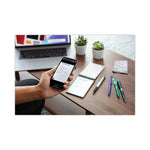 Mini Notepad, Black Cover, Dot Grid Rule, 3 x 5.5, White, 24 Sheets