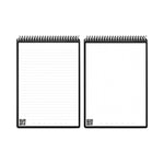 Flip Smart Notepad, Teal Cover, Lined/Dot Grid Rule, 8.5 x 11, White, 16 Sheets