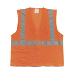 Zipper Safety Vest, X-Large, Hi-Viz Orange