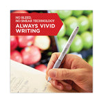 S-Gel Fashion Barrel Gel Pen, Retractable, Medium 0.7 mm, Black Ink, Frost Blue Barrel, 4/Pack