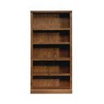 Select Collection Bookcase, Five-Shelf, 35.27w x 13.22d x 69.76h, Oiled Brown