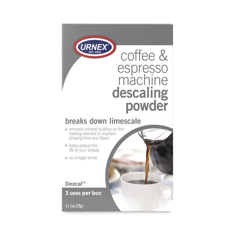 Coffee and Espresso Machine Descaling Powder, 1 oz Packets, 3/Box