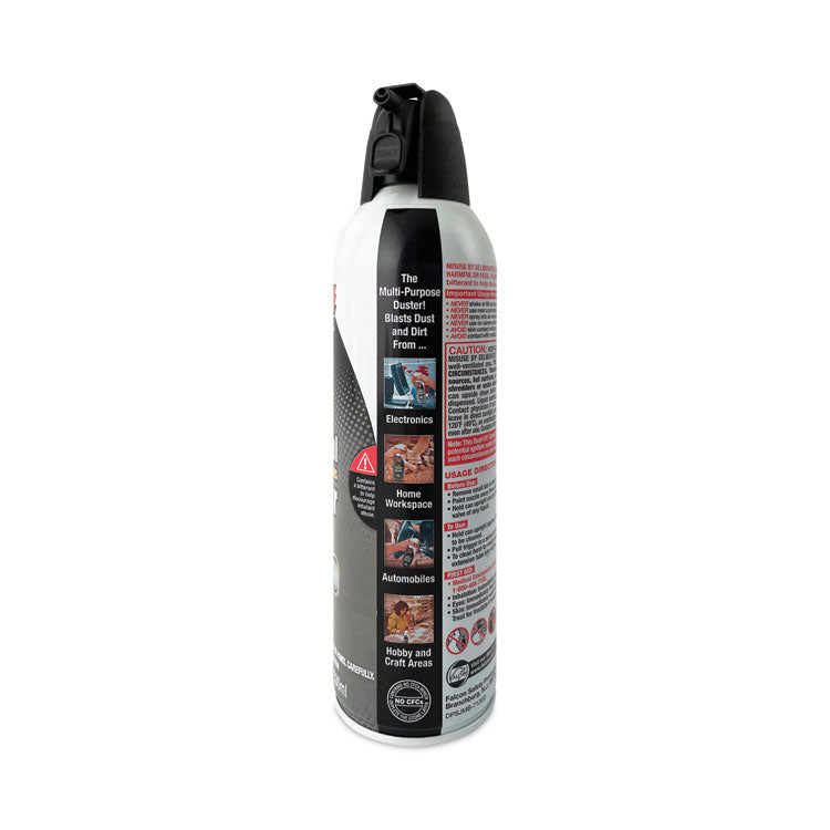 Disposable Compressed Air Duster, 17 Oz Can, 2/pack