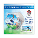 Touch Screen Wipes, 5 x 6, Citrus, 200 Individual Foil Packets in an Easy Grab Jar