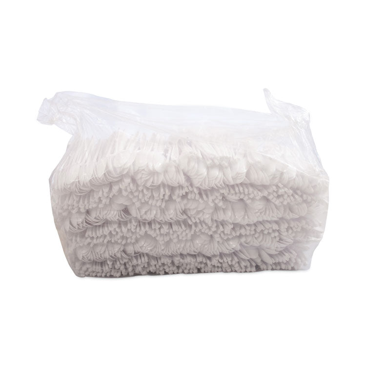 Impress Heavyweight Full-Length Polystyrene Cutlery, Spoon, Plastic, White, 1,000/Carton
