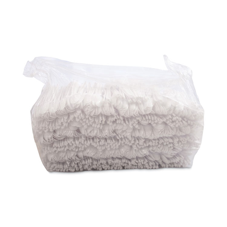 Impress Heavyweight Full-Length Polystyrene Cutlery, Spoon, Plastic, White, 1,000/Carton