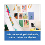 Wall-Safe Tape With Dispenser, 1" Core, 0.75" X 50 Ft, Clear, 2/pack